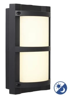 Franssen Gevellamp Schemersensor Zwart