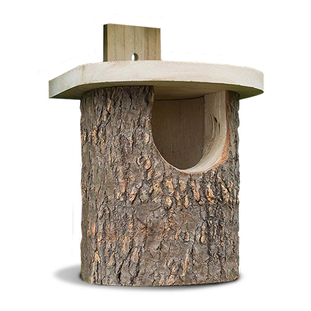 Nestkast Roodborstje Boomstam 3 Nestkast Roodborstje Boomstam