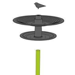 Vogelbad Finch Olijfgoen -Tuinonderhouds Winkel image 1187