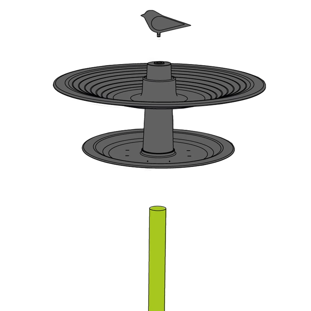 Vogelbad Finch Ivoor 6 Vogelbad Finch Ivoor - Afbeelding 4