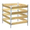 Compostbak Hout/metaal 90 Cm -Tuinonderhouds Winkel image 1323