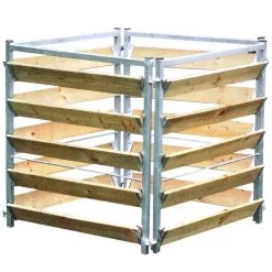 Compostbak Hout/metaal 100 Cm