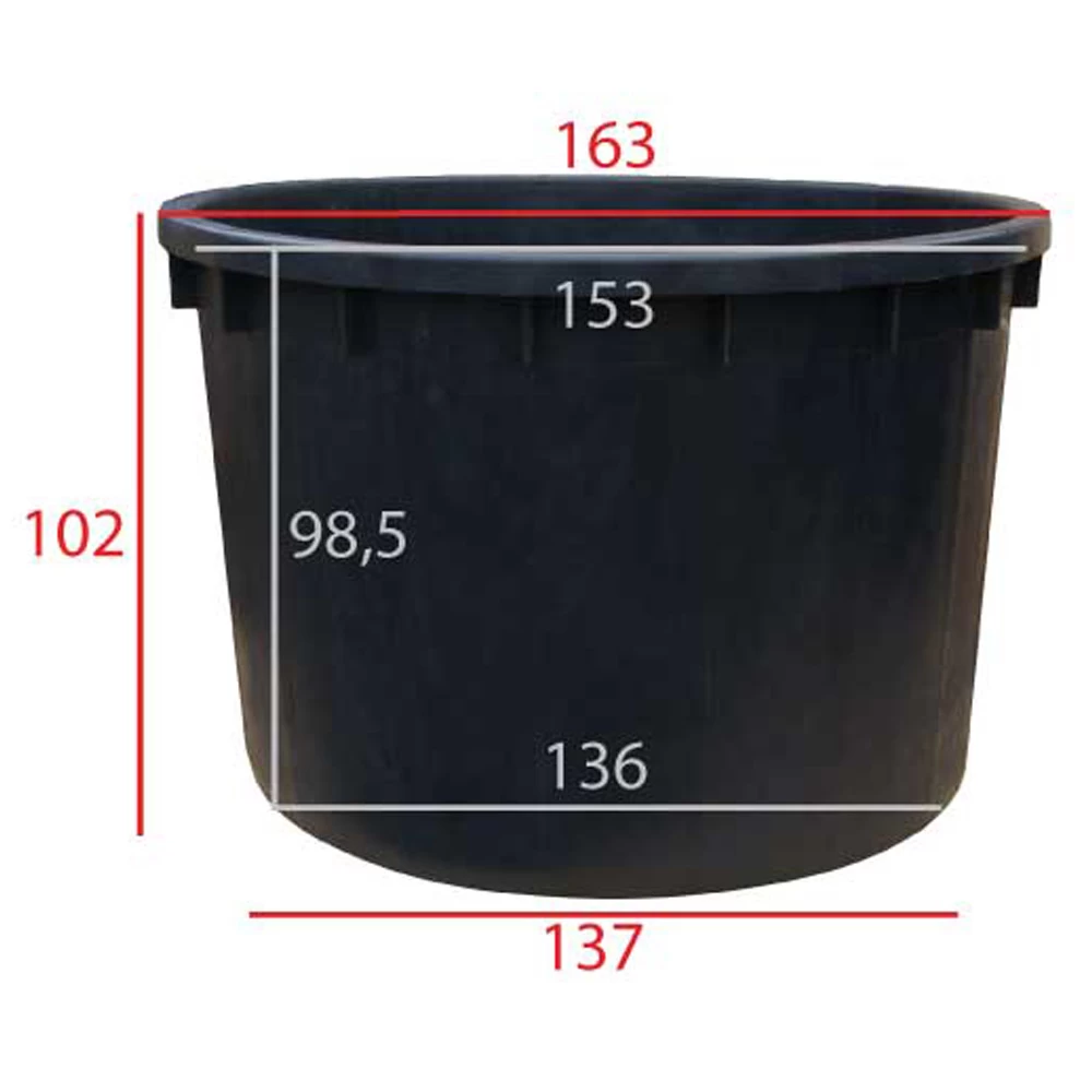 Boomkuip 1500 Liter ø 155 X H.100 Cm 4 Boomkuip 1500 Liter ø 155 X H.100 Cm - Afbeelding 2