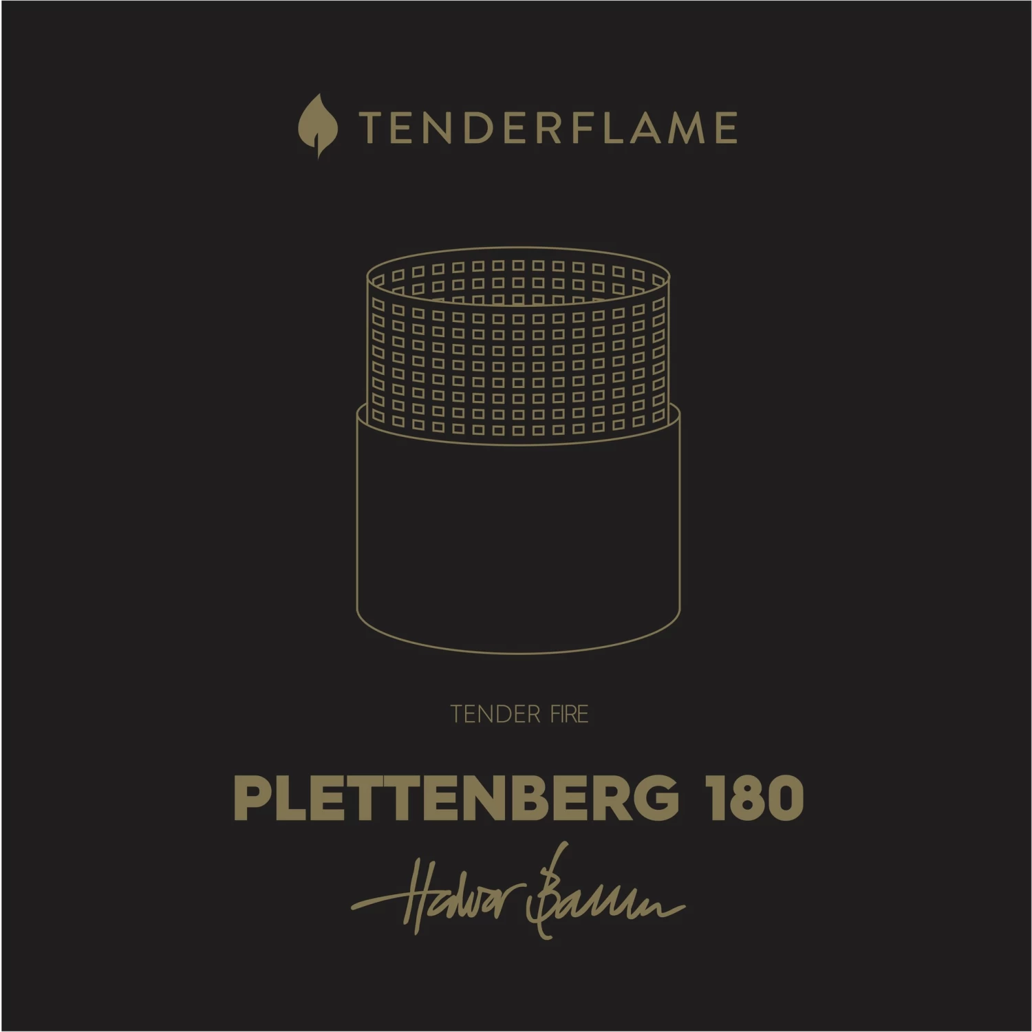 Tenderflame Plettenberg 180 - Black/Steel 4 Tenderflame Plettenberg 180 - Black/Steel - Afbeelding 2
