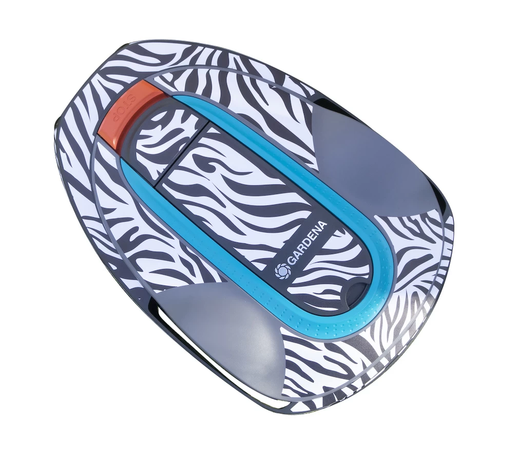 Twinckels Outfit Voor Gardena Robotmaaier 250/350/500 - Zebra 2 4 Twinckels Outfit Voor Gardena Robotmaaier 250/350/500 - Zebra 2 - Afbeelding 2