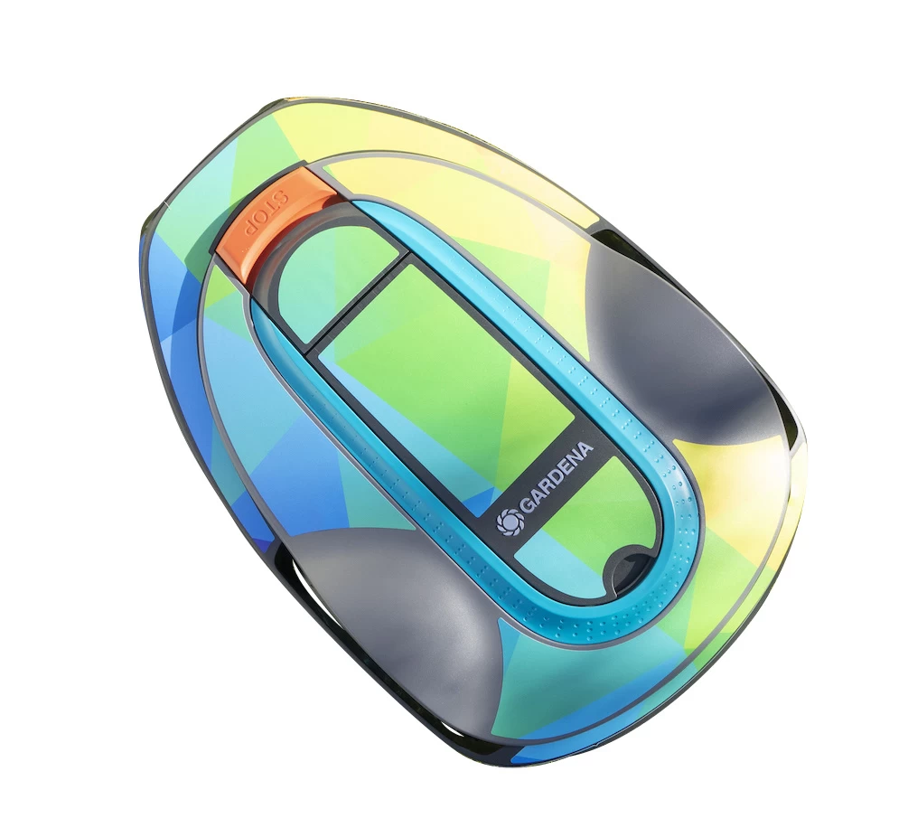 Twinckels Outfit Voor Gardena Robotmaaier 250/350/500 - Geo Regenboog 3 Twinckels Outfit Voor Gardena Robotmaaier 250/350/500 - Geo Regenboog