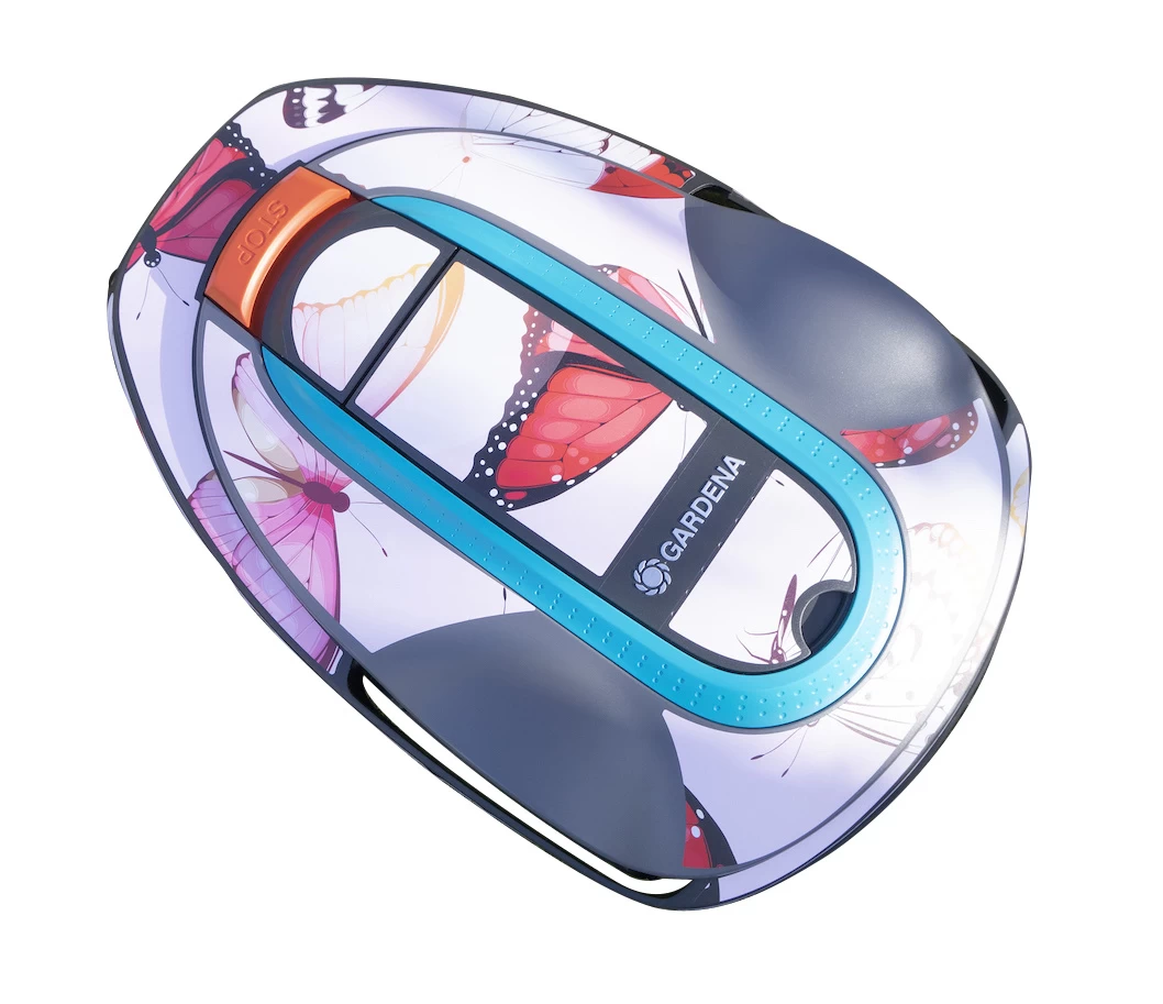 Twinckels Outfit Voor Gardena Robotmaaier 250/350/500 - Vlinder 2 3 Twinckels Outfit Voor Gardena Robotmaaier 250/350/500 - Vlinder 2