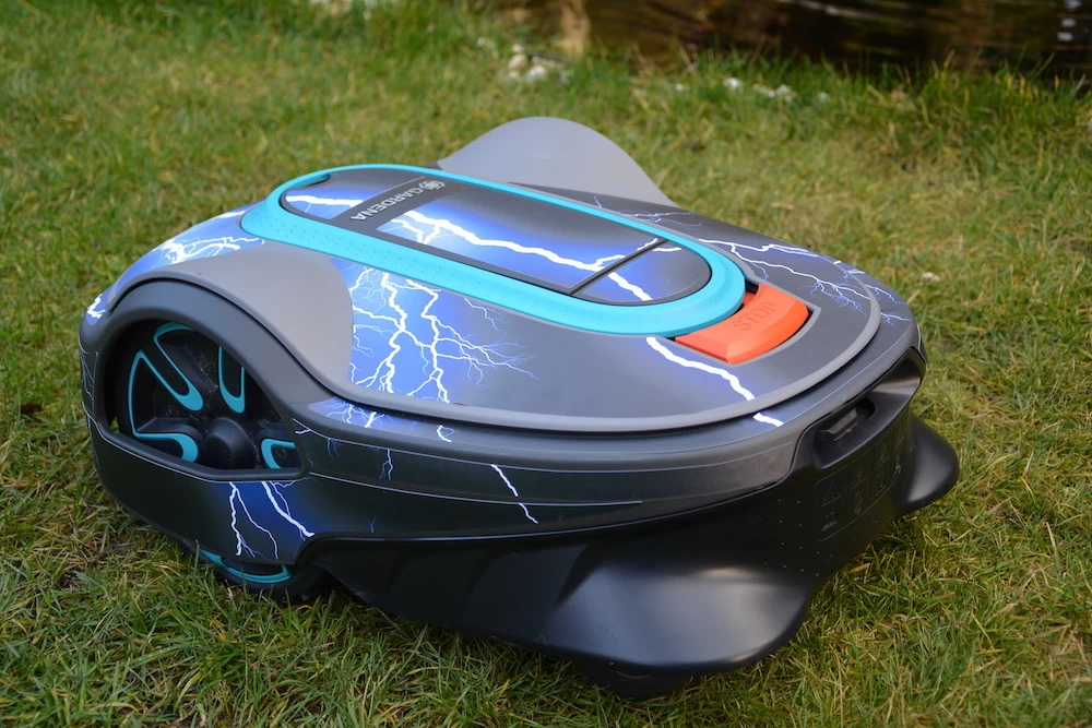 Twinckels Outfit Voor Gardena Robotmaaier 250/350/500 - Bliksem 6 Twinckels Outfit Voor Gardena Robotmaaier 250/350/500 - Bliksem - Afbeelding 4