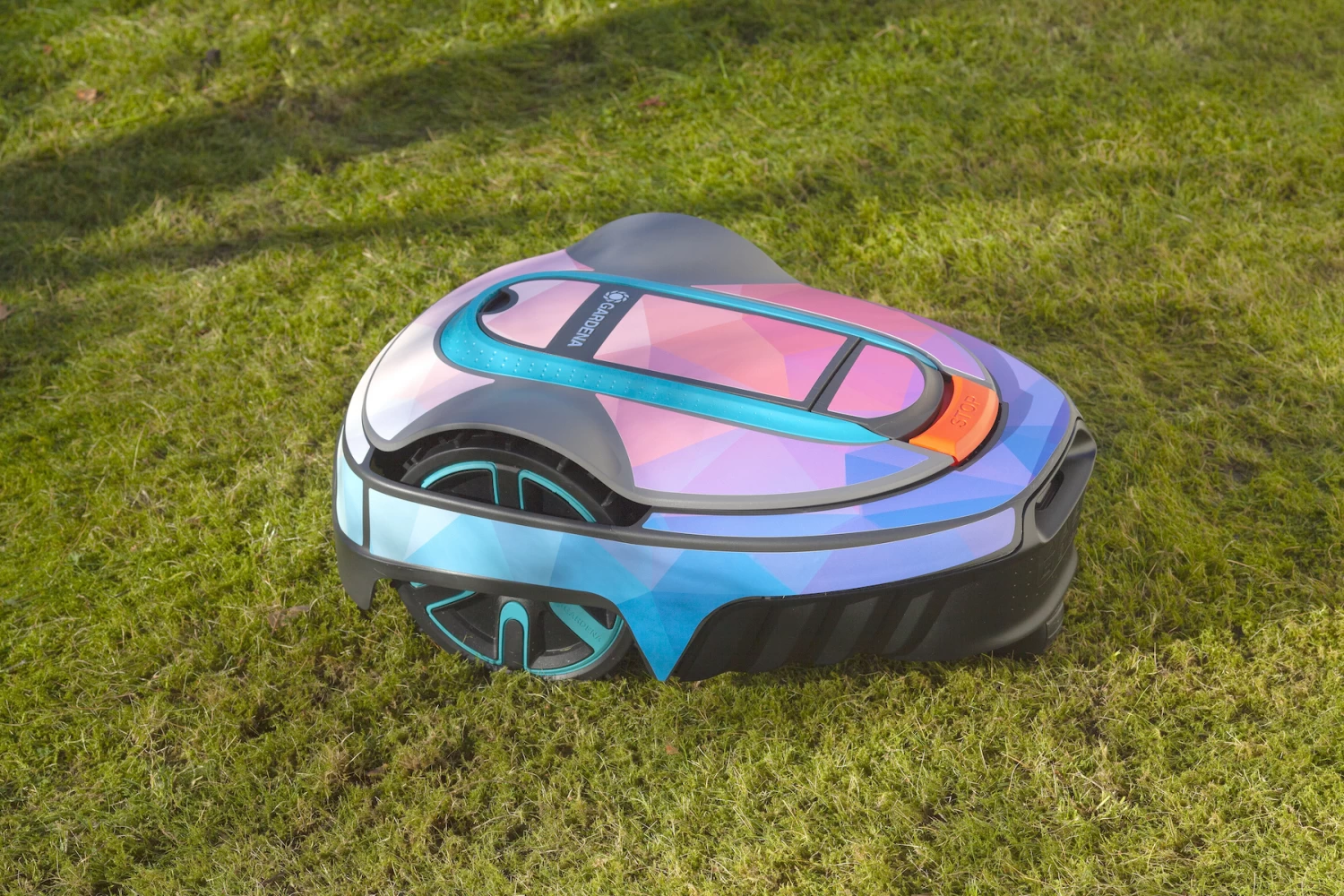 Twinckels Outfit Voor Gardena Robotmaaier 250/350/500 - Geo Roze 3 Twinckels Outfit Voor Gardena Robotmaaier 250/350/500 - Geo Roze