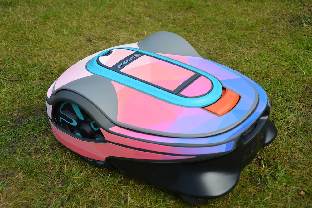 Twinckels Outfit Voor Gardena Robotmaaier 250/350/500 - Geo Roze 6 Twinckels Outfit Voor Gardena Robotmaaier 250/350/500 - Geo Roze - Afbeelding 4