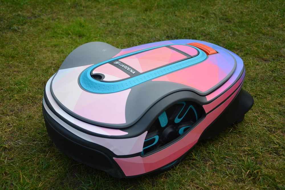 Twinckels Outfit Voor Gardena Robotmaaier 250/350/500 - Geo Roze 8 Twinckels Outfit Voor Gardena Robotmaaier 250/350/500 - Geo Roze - Afbeelding 6